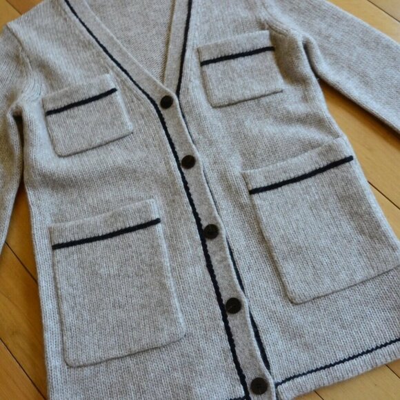 THEORY V-neckline wool-blend cardigan Size XS - Picture 4 of 10